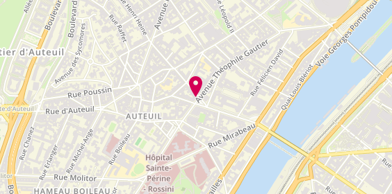 Plan de Feezless, 58 avenue Théophile Gautier, 75016 Paris