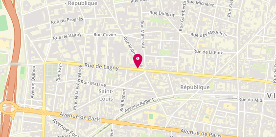 Plan de DV Immobilier - Vincennes, 42 Rue de Lagny, 93100 Montreuil