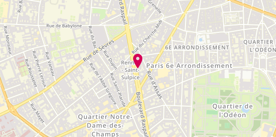 Plan de Thomas d'Aquin Immobilier - Marché bio Raspail, 71 Boulevard Raspail, 75006 Paris