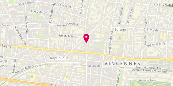 Plan de Iris Immobilier, 74 Bis Rue de Montreuil, 94300 Vincennes