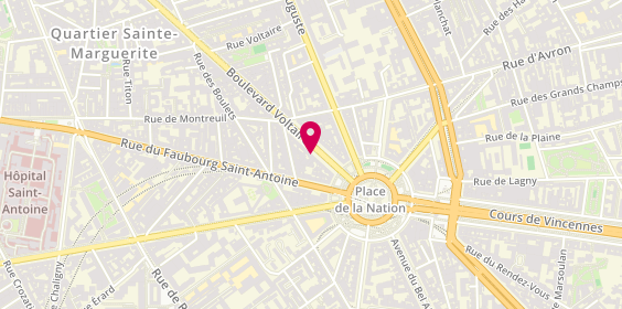 Plan de L'Adresse, 284 Boulevard Voltaire, 75011 Paris