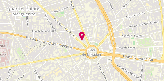 Plan de Pierres Sacrees Immobilier, 279 Boulevard Voltaire, 75011 Paris
