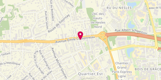 Plan de Bravo Immobilier, 188 avenue Emile Cossonneau, 93160 Noisy-le-Grand