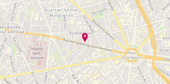 Plan de Advisoring Immobilier, 277 Rue du Faubourg Saint-Antoine, 75011 Paris