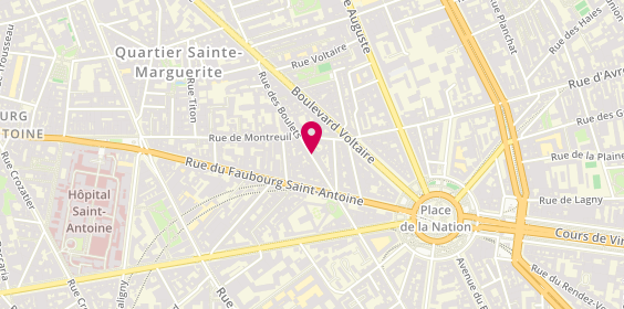 Plan de DV Immobilier, 14 Rue Boulets, 75011 Paris