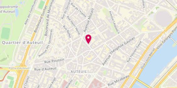 Plan de Agence immobilière GOLDWELLING Paris, 26 Rue George Sand, 75016 Paris