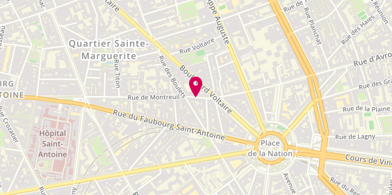 Plan de RUHL Didier, 68 Rue de Montreuil, 75011 Paris
