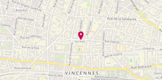 Plan de Seific Piergui, 36 Rue Diderot, 94300 Vincennes