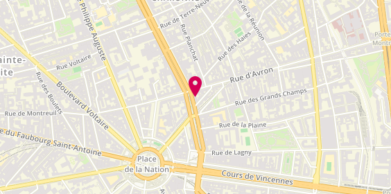 Plan de Anne Carole Immobilier, 42 Boulevard de Charonne, 75020 Paris
