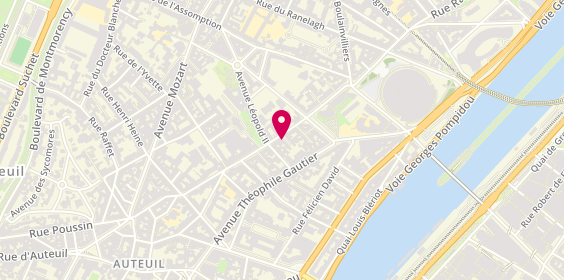 Plan de La fontaine immobilier, 27 Rue Jean de la Fontaine, 75016 Paris