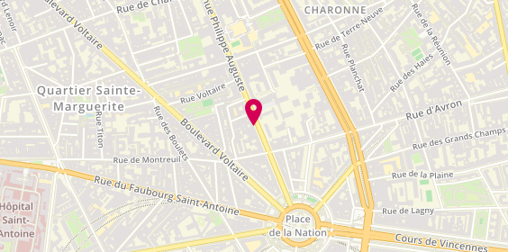 Plan de Agence de la Mairie, 33 avenue Philippe Auguste, 75011 Paris