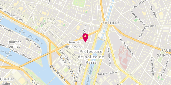 Plan de François Querrec Immobilier, 9 Rue de la Cerisaie, 75004 Paris