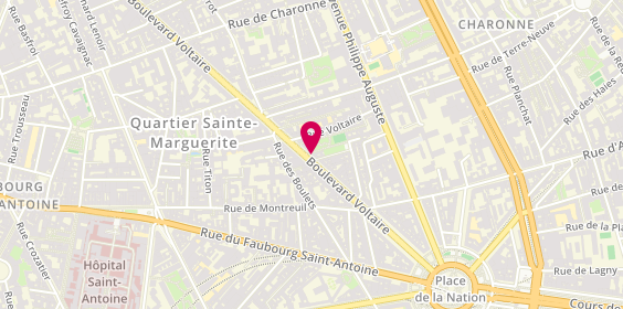 Plan de BGI Nation, 219 Boulevard Voltaire, 75011 Paris