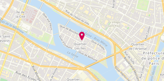 Plan de District Ile Saint Louis, 31 Rue des 2 Ponts, 75004 Paris