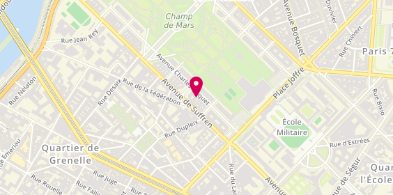 Plan de CLE DE SOL Immobilier, 44 avenue Charles Floquet, 75007 Paris