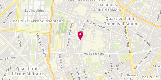 Plan de Vaneau Bac Saint-Germain, 25 Rue Vaneau, 75007 Paris