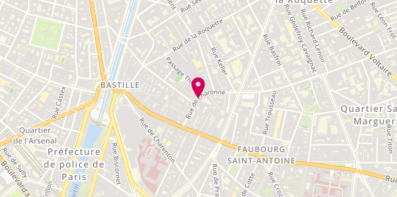 Plan de Barne Marais, 20 Rue de Charonne, 75011 Paris