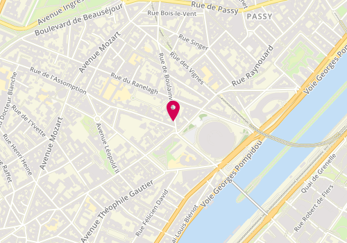 Plan de MOVSISIAN Karina, 17 Rue de Boulainvilliers, 75016 Paris