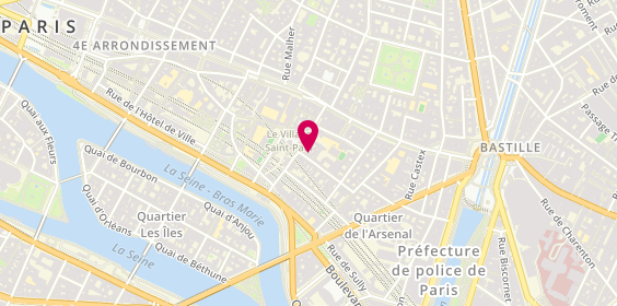Plan de Immobilier de la marne, 14 Rue Charles V, 75004 Paris