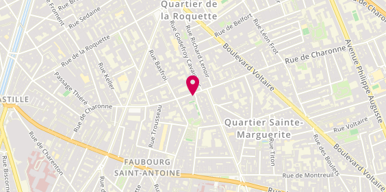 Plan de Agence Immobiliere Place Immobilier- Paris 11 -Bastille-Charonne-Faidherbe-Nation, 86 Rue de Charonne, 75011 Paris