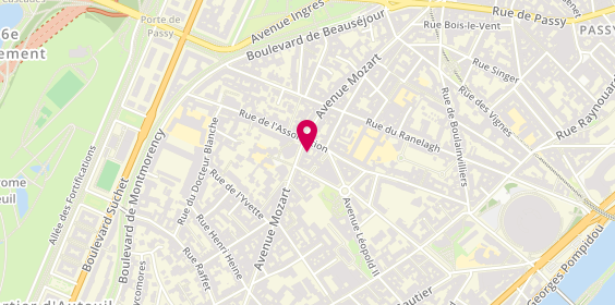 Plan de Albe Pessina Conseil en Immobilier, 61 Bis avenue Mozart, 75016 Paris