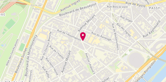 Plan de Celine Immo, 44 Rue de l'Assomption, 75016 Paris