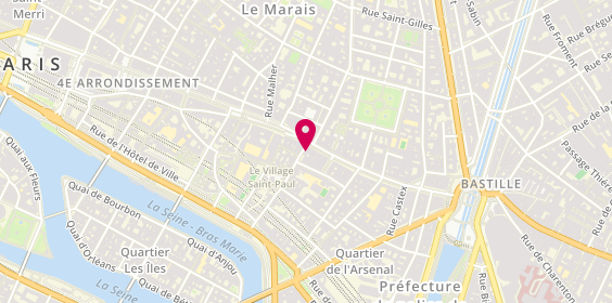Plan de Villaret, 40 Rue Saint-Paul, 75004 Paris
