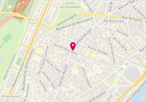 Plan de Foncia, 57 avenue Mozart, 75016 Paris