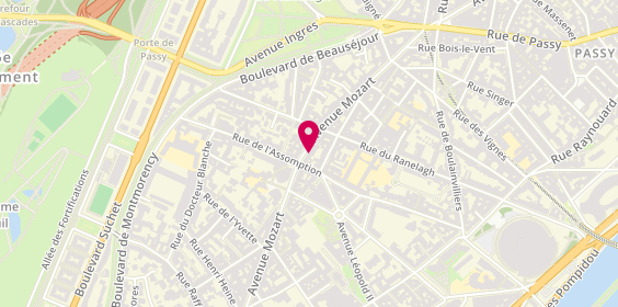 Plan de Agence F C I, 53 avenue Mozart, 75016 Paris