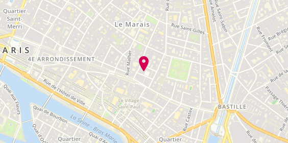 Plan de Immobilière Sainte Catherine, 3 place du Marché Sainte-Catherine, 75004 Paris