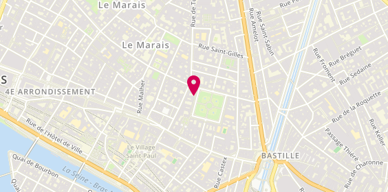 Plan de Agence des Enfants Rouges Place des Vosges, 17 place des Vosges, 75004 Paris
