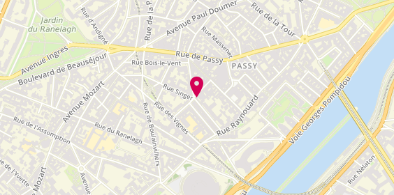 Plan de Alexandre Gouin Conseil Immobilier, Place Chopin, 75016 Paris