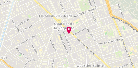 Plan de Laforêt Immobilier, 148 Boulevard Voltaire, 75011 Paris