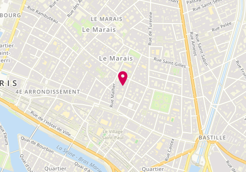 Plan de Sévigné, 15 Rue de Sévigné, 75004 Paris