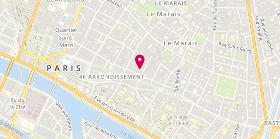 Plan de Agence immobilière DUMARAIS, 5 Rue des Ecouffes, 75004 Paris
