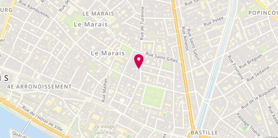 Plan de Paris Ouest Realty, 39 Rue de Turenne, 75003 Paris