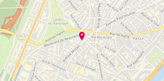 Plan de Guy Hoquet l'Immobilier, 14 avenue Mozart, 75016 Paris