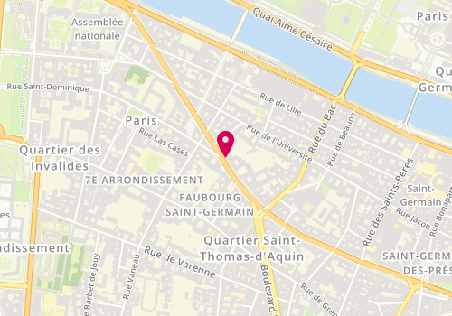 Plan de Financière des Quatre Rives, Bis
250 Boulevard Saint-Germain, 75007 Paris