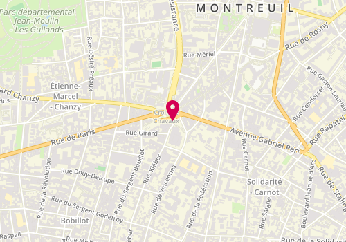 Plan de Vesta Immobilier, 1 avenue Paul Langevin, 93100 Montreuil