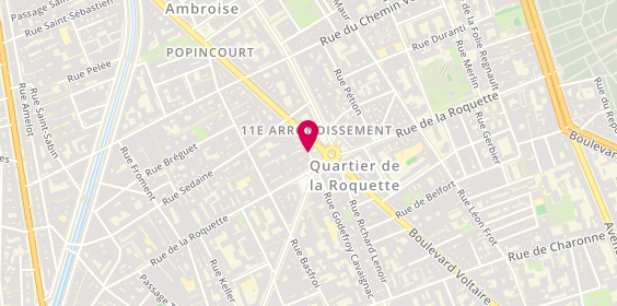 Plan de Fbi Voltaire Immobilier, 3 place Léon Blum, 75011 Paris