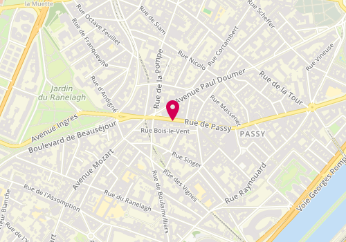 Plan de Seprim Sté, 87 Rue Passy, 75016 Paris