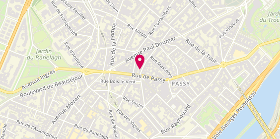 Plan de Ajp Immobilier, 50 Rue Vital, 75116 Paris