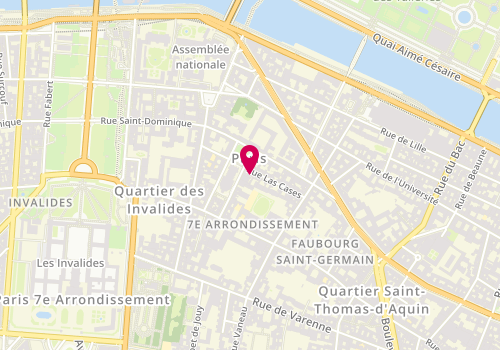 Plan de L'Adresse, 21 Rue Las Cases, 75007 Paris