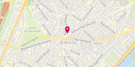 Plan de Paris Neuilly Immobilier, 96 avenue Paul Doumer, 75116 Paris