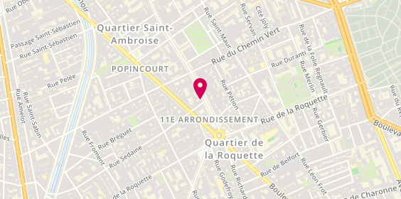Plan de CENTURY 21 Agence de la Mairie, 3 Avenue Parmentier, 75011 Paris