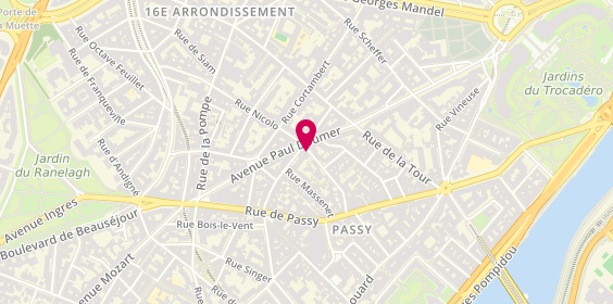 Plan de Agence Isis Immobilier Sélectif, 33 Rue Nicolo, 75116 Paris