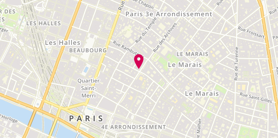 Plan de Archives Patrimoine, 33 Rue des Archives, 75004 Paris