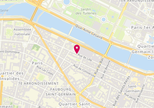 Plan de Societe Immobiliere de la Rue de Lille, 69 Rue de Lille, 75007 Paris