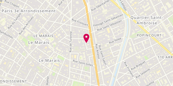 Plan de Agence Claret, 6 Rue des Arquebusiers, 75003 Paris