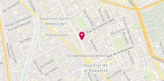 Plan de Guy Hoquet Paris 11 - Voltaire, 18 Avenue Parmentier, 75011 Paris